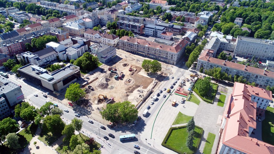 Šiaulių miesto prisikėlimo aikštės rekonstravimo darbai